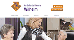 Desktop Screenshot of ambulante-dienste-wilhelm.de
