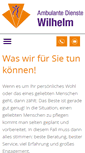 Mobile Screenshot of ambulante-dienste-wilhelm.de